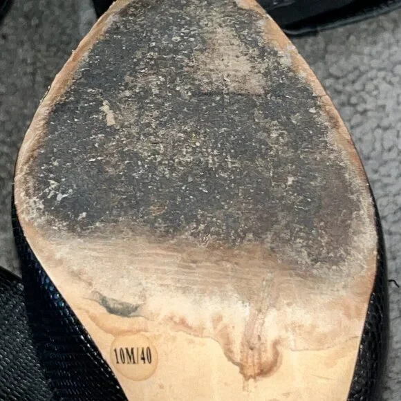 BCBGMAXAZRIA RUNWAY CONCORDE STAMPEDE OVER THE KNEE BLACK LEATHER BOOTS HTF 10M - Picture 10 of 16